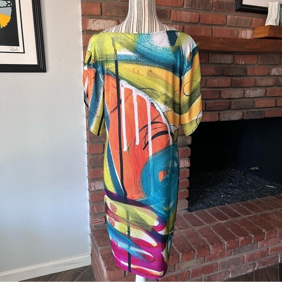 NWT Le Galeriste Tropical Dreams Dress by Keri Robinson Sz L - Picture 6 of 9